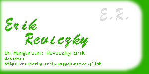 erik reviczky business card